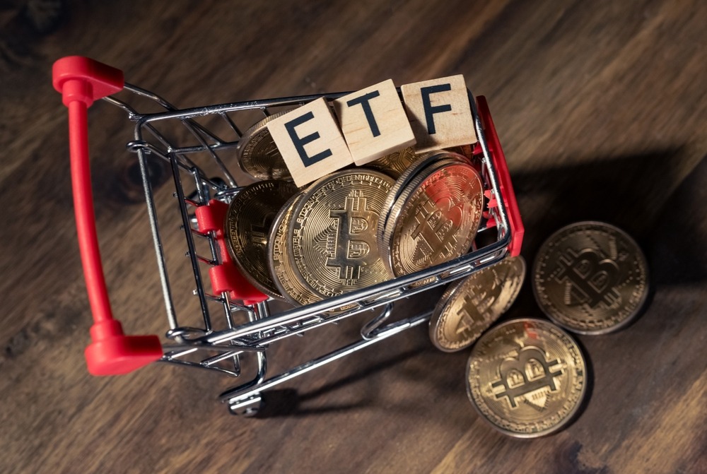 Bitcoin Cryptocurrency ETF, exchange traded funds concept