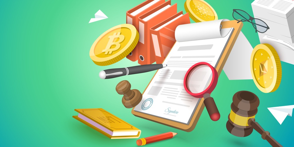 regulation-crypto-illustration-3 3D Conceptual Illustration of Cryptocurrency Regulation, Digital Currency Legislation, Legislative Control.